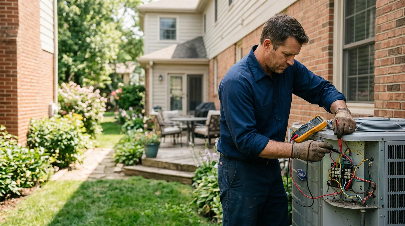 HVAC technician working near Elkhorn, NE